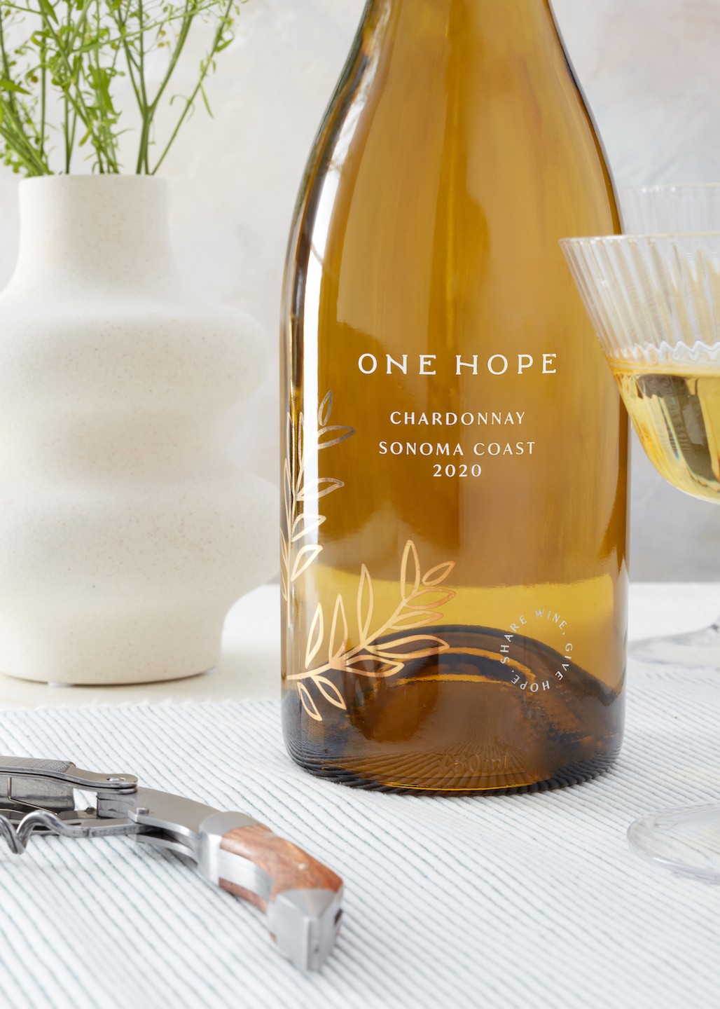 Vintner Chardonnay 2020 White Wine from California by Onehope 750ml